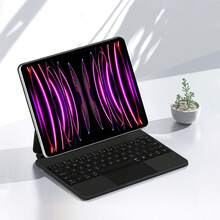 妙控键盘兼容 iPad Air 13'' (M2/M3) iPad Pro 12.9 英寸第 3 代第 4 代第 5 代第 6 代 2018-2025 平板电脑磁性智能保护套兼容 iPad Pro 13 英寸 (M4) 平板电脑键盘保护套带支架保护套无线触控板彩色背光多点触控蓝牙 - iPad Pro 12.9 inch 3/4/5/6th generation 2018-2025 - 查看 4