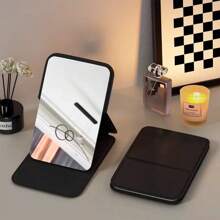 Portable High-Value Small Mirror Portable Makeup Mirror Makeup Mirror Student Dormitory Folding Mirror Mini Portable Mirror Practical And Convenient