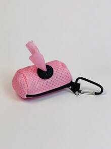 قطعة واحدة من أكياس قمامة الحيوانات الأليفة حامل كيس نفايات الكلاب ، يأتي مع لفة واحدة من أكياس القمامة