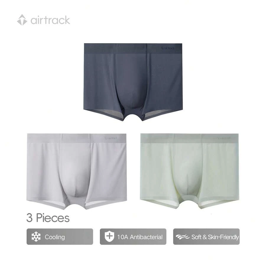 Airtrack 3P男子男士60S精莫代爾無痕平角內褲運動內褲AS250510M01
