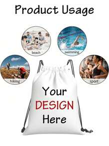Custom Design Drawstring Backpack, Personalized Bags With Your Logo, Customized Drawstring Backpacks Bulk String Bag, Customizable Reusable Gift Bags With Handles, 40x30cm, Large Capacity Bags, Water Proof, School Bags, Handbags, Cosmetic Bags, Travel Bags, Great For Travelling, Gym And For Everyday Use