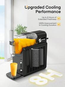 Professional Slush Machine 2.0L, No Ice Needed, Self-Cleaning, 5 Preset Programs & Child Lock, Quickfreeze-Technology, Frozen Drink Maker For Frappés, Milkshake, Cocktail - UK Plug(220-240V) - View 2