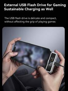 EAGET 手机Type-C U盘扩展存储 自带USB转接头 带LCD显示屏 PD 20W快充（苹果系统需用APP控制，安卓系统可直连OTG） - 複色 - 查看 8