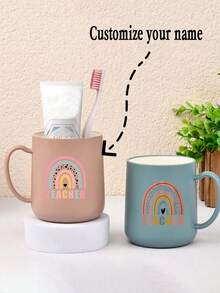 1 pezzo Tazza personalizzata, personalizzabile con foto, testo, nome, logo, disponibile in vari colori, tazza personalizzata per compleanno, adatta per lavaggio, birra, succo, latte, caffè, facile da pulire, elegante, semplice, prodotti personalizzati di alta qualità, può essere usata come regalo di inaugurazione della casa