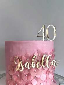 Decoraciones personalizadas para cupcakes con el nombre, encanto de boda personalizado, decoración para pastel en miniatura, centropieza de pastel con letras a mano, encantos de pastel personalizados cortados con láser - Multicolor - Ver 9