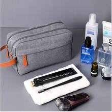 Men's Large Travel Organizer Waterproof Toiletry Bag With Handle - 灰色 - 查看 2
