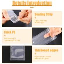 Disposable Transparent Ice Cream Bag Popsicle Bag Ice Cream Juice Yogurt Chocolate Ice Cream Bag Is Cool In Summer.