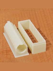 寿司制作套装、DIY寿司卷模具、海苔米模具、蛋糕卷模具、午餐盒配件、圆形、方形和心形，非常适合制作完美的米饭和蔬菜卷，塑料材质，易于使用，家用厨房工具，厨房用品。