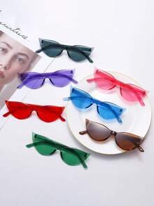 时尚个性化五角星眼镜，通用星形无框眼镜，时尚透明糖果色眼镜，适合派对礼物，非常适合泳池和沙滩派对、夏季派对、生日派对、嘉年华、趣味活动或派对礼物