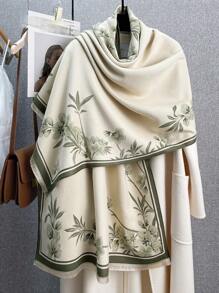 FADZOYLE 1 buc eșarfă jacquard vintage elegantă pentru femei, cu imprimeu cașmir, moale, la modă, șaluri și împachetări mari, pelerină supradimensionată, pătură caldă de iarnă și toamnă, potrivită pentru uz zilnic, rochii elegante de seară, cadou de călătorie și birou, accesorii pentru femei