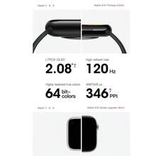 PANDA S10 Smartwatch, Original IP68 wasserdicht, unisex, 2,08" großer HD-Bildschirm, Bluetooth-Anruf, Blutdruck, Fitness-Tracker, Schrittzähler, Wecker, Schlafüberwachung, kompatibel mit Android & iOS, 380mAh Akku, geeignet für Alltag/Sport/Geschenk - Schwarz - Übersicht 4