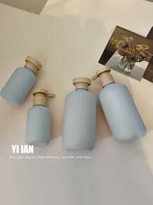 Travel Silicone Refillable Bottles, Squeeze Bottles With Flip Cap For Creams, Lotions, Shampoo, Conditioner
