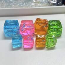 1/3/5件裝酷炫魔方－趣味亮面彈性慢回彈壓力緩解方塊，成人感官紓壓玩具，居家或辦公桌理想紓壓玩具 - 彩色 - 查看 12