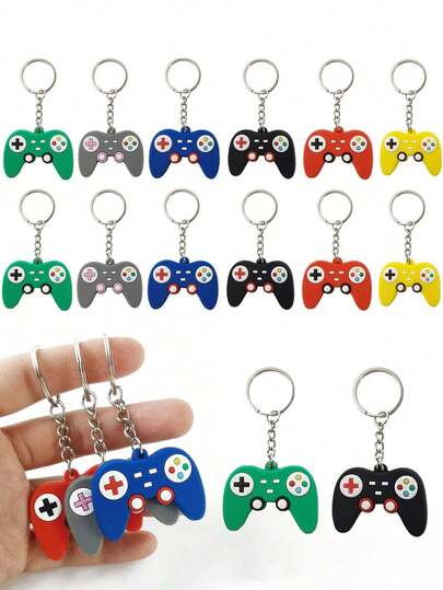 10 件/5 件/1 件 - 游戏手柄派对礼品、游戏控制器钥匙扣、生日派对用品吊坠装饰、男婴女婴礼物纪念品奖励礼品袋填充物，6 种颜色