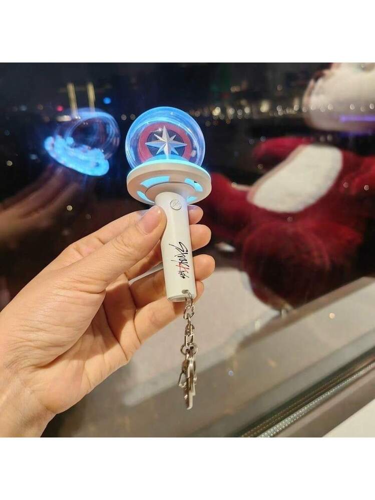 ペンライト 応援棒 キーホルダー 発光可能 変色 応援グッズ バッグ飾り