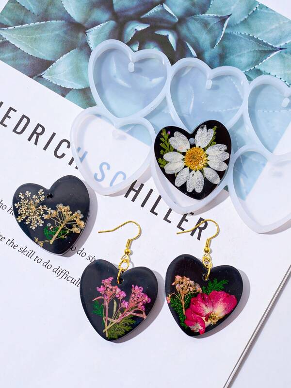 1Pc 3D Moon Star Love Buterfly Series Pendant Silicone Molds, Dly Jewelry Earings Pendant Tools, For Keychain Jewelry Pendant Craft Making, Home Decor