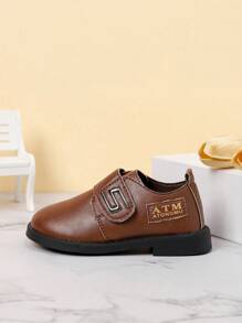 Zapatos de vestir suave para niños, zapatos casuales de tipo Oxford negros para niños, estilo británico, para la escuela, para niños pequeños/pequeños/grandes