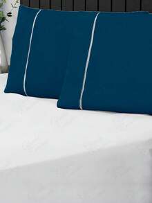 4 Pillowcases Pecal Flex- FP - Navy Blue-gray - View 4