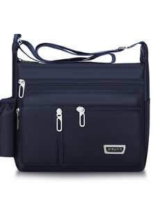 新款多功能休闲包男士大号收纳工具帆布包斜跨式单肩包斜挎旅行包背包