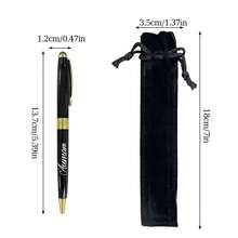 奢华二合一金属触控笔/签名笔 - 可定制姓名或Logo，附赠精美礼盒 - 完美适用于办公、生日、派对礼物、学习用品、学校用品、教师用品、办公用品、男女皆宜、定制凝胶笔、返校用品、办公室装饰