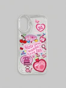1 peça Case de celular com gráfico de desenho animado e amortecedor de choque, compatível com iPhone e Galaxy, incluindo iPhone 13, 15, 16 Pro Max, 16, 14 e 16 Plus, bem como telefones Galaxy - Multicolorido - Visão 27