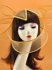 1 件大网眼遮脸迷人婚礼药盒帽女士优雅迷人帽子发夹教堂女士派对头饰时尚头饰茶会配饰、小帽子、德比帽、迷你迷人、迷你帽