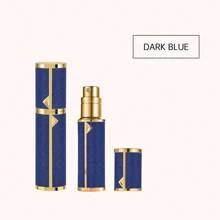 1pc Louischanzl 5ml Premium Leather Sealed Mini Travel Refillable Perfume Atomizer Bottle With Bottom Filling Valve
