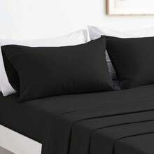 Sheet Sets With Pillowcases - Black - View 3