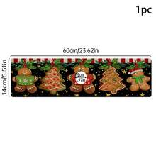 1pc Christmas Gingerbread Man Printed Sink Faucet Absorbent Pad, Gingerbread Man Printed Drain Pad, Kitchen, Bathroom Sink, Countertop, Drain Pad, Diatomite Washbasin, And Cuttable Quick-Drying Pad. - Multicolor - View 8