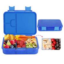 Caja de almuerzo Bento de material Tritan de 1000ML con brillo, a prueba de fugas, apta para microondas/lavavajillas, de vuelta a la escuela