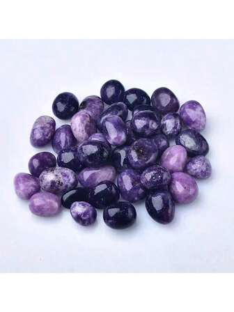 天然紫色白云母石英晶粒，家居DIY装饰石，消磁石，风水水晶，花瓶填充石，水族箱装饰石