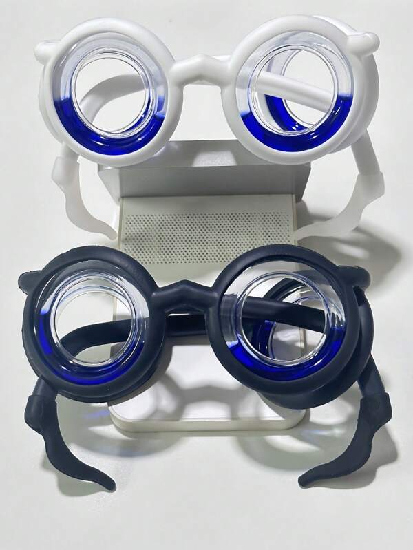 1pc Detachable & Portable Anti-Motion Sickness Glasses, For Adults & Elderly, Scientific Anti-Seasickness, Anti-Car Sickness, Anti-Gaming Dizziness, Surprise Gift, Soft Frame Material, Comes With Anti-Slip Silicone Fixator Halloween