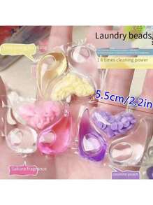 Contas de lavanderia 3 em 1 com fragrância de cores aleatórias, contas de lavanderia de alta gramatura, 4 g por conta, contas de lavanderia 3 em 1 com fragrância de longa duração, amaciante de tecidos, antibacteriano e desodorizante, contas de detergente de lavanderia concentrado para lavagem doméstica
