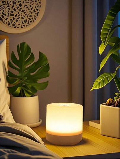 1 件现代床头灯，LED 夏季灯，可调色温，多种灯光颜色选择，无线便携式夜灯