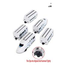 The New Type Of Electric Universal Simulation High-Speed Railway Harmony Train Can Be Freely Assembled, Featuring Automatic Steering, Automatic Lighting And Automatic Sound Effects, And Has A Detachable Carriage Design. Simulate High-Speed Electrified High-Speed Rail