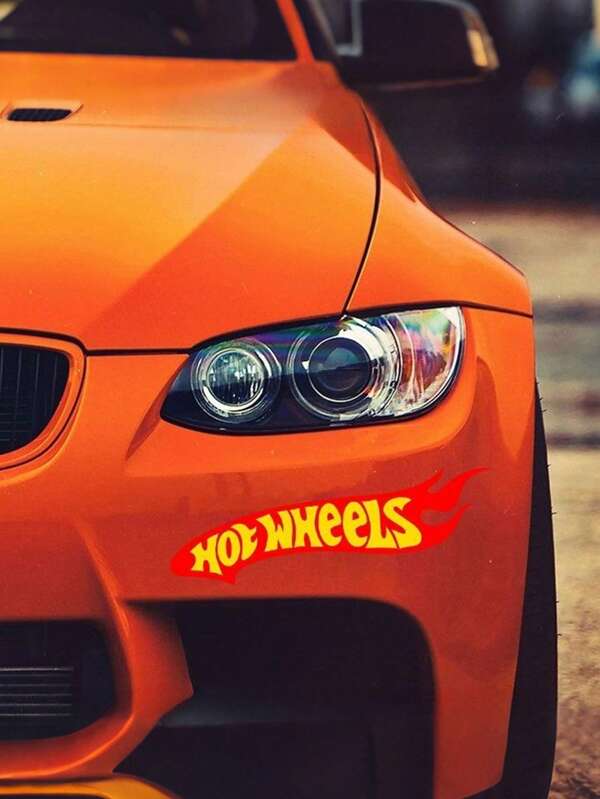 Hot Wheels Stylish Hot Wheels Wave Logo Sticker,Cars Decal For Car Body,Window, Bumper,Trunk, Motorcycle & Helmet,Racing Decal,Personalize Your Auto Car For Man,Car Decoration
