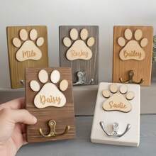 Personalised Dog Lead Holder, Wooden Dog Leash Hanger, Handmade Dog Sign, Leash Storage, Wood Sign