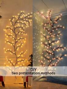 1pc Cherry Blossom Branch Light,USB Powered Push Button Control 8 Modes,Suitable For Spring And Summer Indoor And Outdoor,Wedding Decoration,Party Atmosphere Lights, Valentine's Day, Christmas Gifts Birthday Graduation