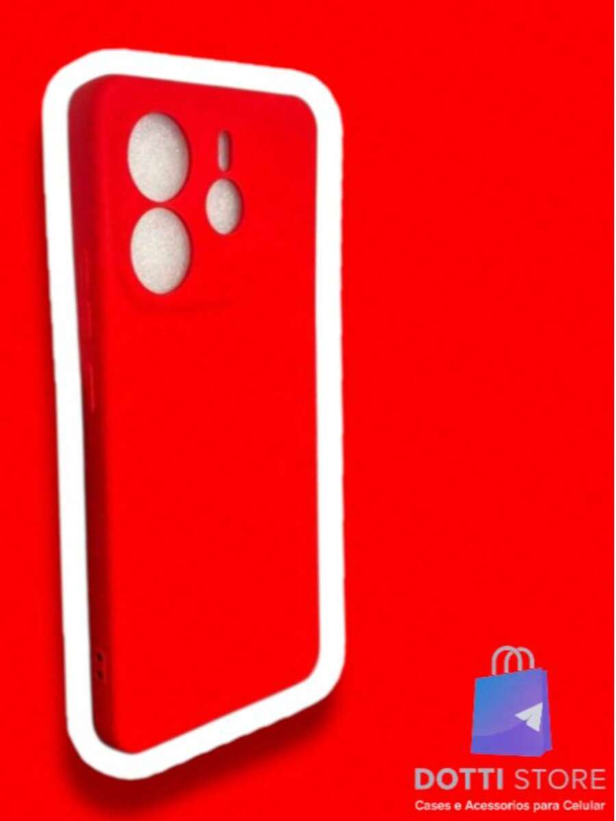 Redmi Note 14 4G / 5G Case - Silicone With Velvet - Red - View 1