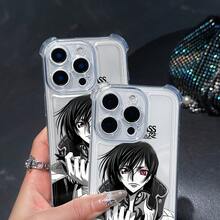 Funda de Teléfono de Anime Japonés Príncipe Negro Rebelde para iPhone 16 15 14 13 12 11 Pro Max X XR XSMAX 8 7 Plus, Cubierta Trasera Transparente Suave a Prueba de Golpes - Mezcla de colores - Ver 5