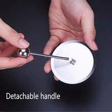 Stainless Steel Cake Ring Set, With Push Rod, 3 Sizes Available, Rice Ball Sushi Molding Mold, Cake Mold Ring, Stainless Steel Mousse Cake Mold Ring, Tart Ring, Rice Ball Mold, Purple Rice Taro Cheese Brick Mold, Baking Tools, Kitchen Small Tools, Kitchen Accessories, Dish Arrangement And Decoration Tools, Household Kitchen Supplies, Used For Tuna Tartare And Dessert Cakes And Food Display Rings - Silver - View 6