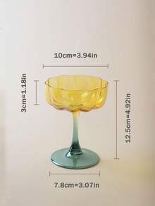 1 chiếc cốc thủy tinh hình hoa sen xanh cao cấp cổ điển, đa năng đựng nước ép, nước lọc, đồ uống, thích hợp cho bữa sáng, trà chiều, tụ họp - Nhiều màu - Xem 15