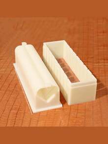 寿司制作套装、DIY寿司卷模具、海苔米模具、蛋糕卷模具、午餐盒配件、圆形、方形和心形，非常适合制作完美的米饭和蔬菜卷，塑料材质，易于使用，家用厨房工具，厨房用品。