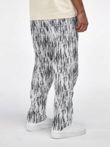 Summer Men's Straight Loose Casual Pants, Versatile Simple Breathable Wide-Leg Long Trousers