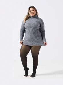 1 Pair 220g Thick Warm Leggings For Women, Winter Thermal Lined Skinny Tights, Elastic Slim Fit Sexy Pantyhose