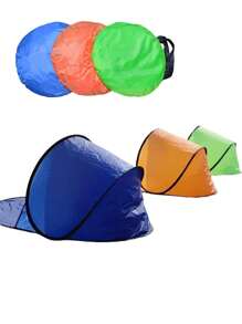 1pc Outdoor Tent, Portable Sun Shelter Tent, Single Person Leisure Quick Open Sunscreen Beach Tent, No Assembly Required