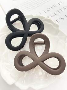 2pcs Women Fashion Elegant Casual Cute 3.3in/8.5cm Black/Coffee Bow Hair Clips, Suitable For Daily Commute, Vacation, Decoration, Makeup, Party, Holiday Gift, Hair Accessories Hair Claw