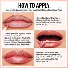 Oulac Metallic Shine Liquid Lipstick For Women, Dual Use For Lips & Eyeshadow, Long Lasting Lip Gloss, Metallic Matte High Impact Lip Color No Transfer Vegan Formula - MD01 So Naked - View 8