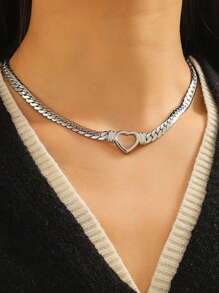 1pc Minimalist Stainless Steel Flower Folded Golden Bracelet & Necklace Set, Versatile Daily Wear Unisex Jewelry