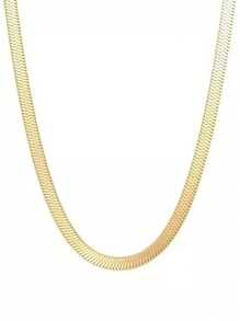 Fashionable Titanium Steel Gold Necklace, Elegant Chain Necklace Suitable For Men & Women